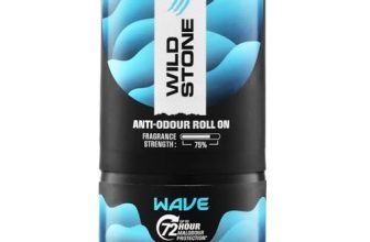Wild Stone Wave Anti-Odour Roll On For Men, 50ml | Up to 72-Hour Odour Control | With Sea Minerals & Niacinamide | Skin Friendly & Itch Free Deodorant Roll On | Long-Lasting Freshness