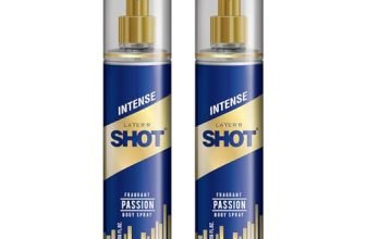 Layer’r SHOT Gold Passion Deodorant Body Spray for Men 135ml Pack of 2