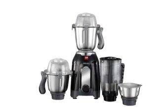 CELLO Discovery Pro Juicer Mixer Grinder For Kitchen 1000 Watts Black | 3 Steel Jar with 1 Juicer Jar Powerful Copper Motor, 3 Speed Settings | Ideal for Blending Juicing Grinding | 5 Years Warranty