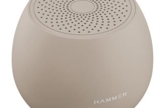 HAMMER Drop X1 5W Bluetooth Speaker with Twin Pairing, Bluetooth v6.0, 32 Hours Playtime, 52mm Drivers (Beige)
