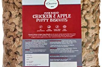 Chewers Chicken & Apple Puppy Biscuits, 1 Kg (Pack of 2)