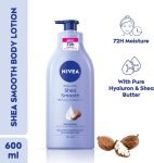 NIVEA Lotion Shea Smooth, Moisturizer Lotion with Deep Nourish Serum, Shea Butter(600 ml)