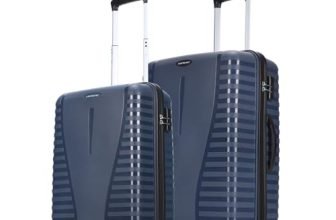 Aristocrat Airpro Set of 2 (Cabin+Medium) Trolley Bags, Poseidon Blue