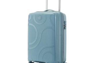 KAMILIANT by American Tourister Selva|Cabin Trolley Bag Small Size (56 cms) for Travel| Hard Case Polypropylene (PP) Suitcase|360° 8-Wheel Spinner Luggage Trolley|Combination Lock|Stone Blue