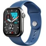 Fire-Boltt Ring X Smart Watch with 2.01” Always-On Display, Bluetooth Calling, Wireless Charging, AI Voice Assistant, 500+ Watch Faces, Health Suite, Smart Watch for Man & Woman – Blue S