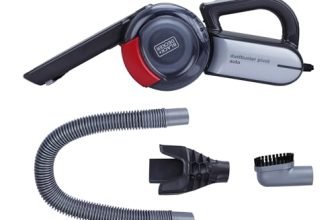 BLACK+DECKER PV1200AV-B1 12V Corded Dustbuster Flexi Auto Handheld Vacuum Cleaner with Bowl Capacity 440 ml, 5 Meter Cable+1 Year Manufacturer Warranty