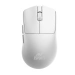Ant Esports GM380 V2 Tri-Mode Wireless Gaming Mouse | 2.4G + Bluetooth + Wired | 6400 DPI, 4000 FPS Sensor, 1000Hz Polling, 72Hrs Battery, Rechargeable & Lightweight for PC, Laptop, Mac_White