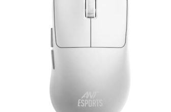 Ant Esports GM380 V2 Tri-Mode Wireless Gaming Mouse | 2.4G + Bluetooth + Wired | 6400 DPI, 4000 FPS Sensor, 1000Hz Polling, 72Hrs Battery, Rechargeable & Lightweight for PC, Laptop, Mac_White