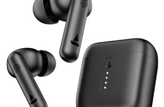 boAt Airdopes 141/8, Low Latency, ENx Tech, 42HRS Battery, Fast Charge, Stream Ad Free Music via App Support, Bluetooth Earbuds, TWS Ear Buds Wireless Earphones with mic (Bold Black)