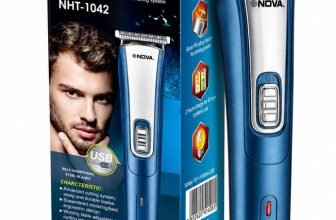 NOVA NHT 1042 USB Trimmer 60 min  Runtime 5 Length Settings(Blue, Silver)