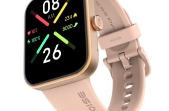 Noise Pulse Go Buzz Smart Watch with Advanced Bluetooth Calling, 1.69″ TFT Display, SpO2, 100 Sports Mode with Auto Detection, Upto 7 Days Battery (2 Days with Heavy Calling) – Rose Pink