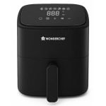 Wonderchef Neo Digital Air Fryer, 1000W, 3.5L, Rapid Hot Air Technology, 7 Pre-set Menus, Non-stick Basket, Customised Time & Temperature Control, Fry, Bake, Grill, Chrome Finish, 2-Yr Warranty