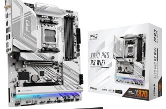 ASRock X870 Pro RS WiFi AMD Ryzen Socket AM5 ATX Motherboard USB4 DDR5 8000 MHz 256 GB SATA3 6.0 Gb/s
