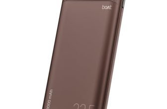 boAt EnergyShroom PB300 Neo 10000mAh Power Bank with 22.5W Fast Charging, 3X Output Ports, Supports Android, iPhone, Tablets, Earbuds (Mocha Brown)