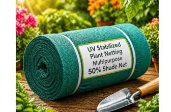 Green Shade Net, 50% UV Sun Protection, for Terrace, Garden, Green House, Balcony, & Gardening Multipurpose Agro Netting (10×4 feet)