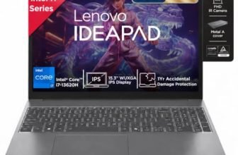 Lenovo IdeaPad Slim 3 Smartchoice 13th Gen Intel Core i7-13620H 15.3 inch (38.8cm) WUXGA IPS Laptop (16GB RAM/512GB SSD/Windows 11/Office 24/Metal A Cover/Backlit Keyboard/Luna Grey/1.6Kg), 83K101JGIN