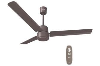 Reo by Havells Unnovate|Remote Controlled|Reverse Rotation Mode| Timer Setting| Low Noise with 2 Year Warranty BLDC Motor 1200 mm Ceiling Fan(5 Star | Cocoa Brown | Pack of 1)