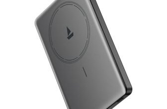 boAt Ultra-Slim (8.7mm) Magnacharge Air Magsafe 4800mAh Power Bank, 22W Wired & 15W Wireless Magnetic Fast Charging; Type-C Ports; Suitable for iPhone 15/16/17/Pro/Max/Ultra/Pixel (Carbon Black)