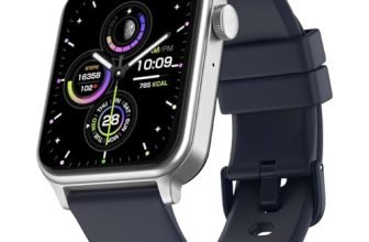Noise Pulse Hyper Smart Watch with 21 Days Battery, 1.85″ Display, AI Watch Faces, 100+ Sports Modes, Health Suite, SpO2 & Heart Rate Monitor, 1ATM Water Resistant(Space Blue)