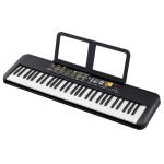 YAMAHA PSR-F52 61-Key Portable Digital Keyboard with Power Adapter, 136 Instrument Voices, 158 Styles, Built-in Speakers, Easy-to-Use Keyboard for Beginners & Music Learners, Black
