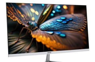 GEONIX 22 Inch (55.88 CM) PC Monitor, FHD IPS 1920x1080P Monitor 75Hz 100% sRGB 178� Wide Viewing Angle PC Monitor, HDMI VGA Port, Low Blue Light Desktop, 3 Years Warranty (White)