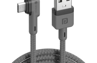 Portronics Konnect L 1.2Mtr, Fast Charging 3A Micro USB Cable with Charge & Sync Function (Grey)