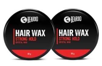 Beardo Stronghold Hair Wax, 50gm (Pack of 2) | Crystal Hair Wax | Hair Wax Men | Styling Wax | Glossy Finish | Shine | Strong Hold, Restylable Anytime, Easy Wash Off Hair Wax