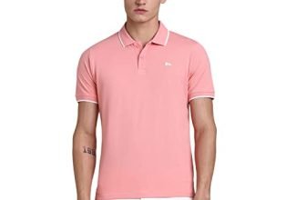 Dennis Lingo Men’s Pink Slim Fit Polo T-Shirt