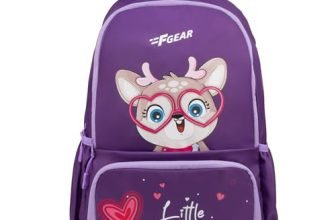 F Gear Little Magic Dark Purple 22 L Backpack|For Primary School|Tuition|College|Picnic Outing Backpack|Trendy & Stylish |Best Bags For Everyday Use For Girls Boys Kids Adults Men & Women|Gifting Bag
