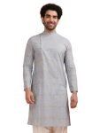 KISAH Men’s Blue Indian Ethnic Wear Kurta for Wedding & Festivals-46