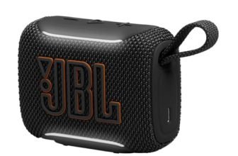 JBL Go 5 Portable Bluetooth Speaker with Pro Sound & Deep Bass, Ambient Edge Lighting, Upto 10 Hours Playtime, IP68 Waterproof, AirTouch Pairing, Auracast, USB-C Lossless Audio (Black)