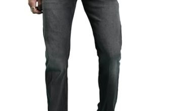 Highlander Men’s Tapered-Fit Mid-Rise Jeans | Sleek & Modern | Comfortable Stretch Fit