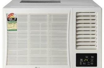 LG 1.38 Ton 3 Star, New star rated, Fix Speed Window AC (Copper Coil, Turbo Mode, Memory Restart,HD Filter, Quick and Uniform Cooling, AW-C18WUXA, White)