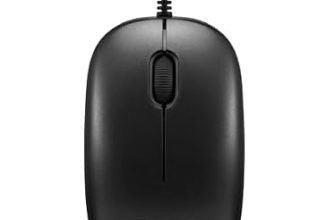 Lenovo USB-A Wired Mouse, High Resolution 1600 DPI, 1.5 m USB-A Cable, Upto 3 Million Click Life, 2-Way Scroll Wheel (up/Down), Red Optical Sensor, 0.093Kg, 4Y51U02456, 1Y Warranty