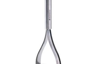 Wonderchef Ambrosia Potato Masher|Food-Grade Stainless-Steel | Comfortable Handle | Multi-Purpose Kitchen Tool – for Potato & Vegetable Mashing, Pav Bhaji, Baby Food | Easy to Clean | 1-Year Warranty