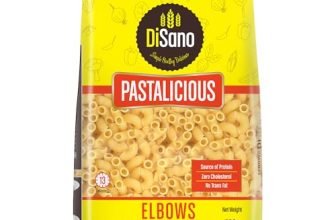 DiSano Elbow Pasta 500g, Healthy Pasta, Made with Durum Wheat Semolina, Suji, No Maida, Source of Protein & Fibre, Non-Sticky