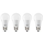 wipro Garnet Base E27 5-Watt LED Bulb (Pack of 4, Yellow)