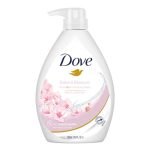 Dove Refreshing Sakura Blossom Body Wash with Himalaya Pink Salt for Replenished Skin, 1L