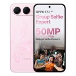 OPPO F35 5G | 6GB+128GB | Mist Pink | 8000mAh Battery + 80W SUPERVOOC | 6.57″ 120Hz AMOLED Display | Dimensity 6360 MAX 5G | 50MP Front & 50MP Rear Camera | IP69K Water & Dust Resistance