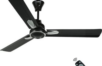 Kenstar Snow breeze with 2 Year Warranty BLDC Motor with Remote 1200 mm Ceiling Fan(5 Star | Matte Black | Pack of 1)