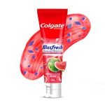 Colgate MaxFresh Watermelon Blast Gel Toothpaste, with Cooling Crystals, Watermelon Flavour, and Ultrafreeze Technology for Intense Freshness, 100g
