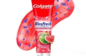 Colgate MaxFresh Watermelon Blast Gel Toothpaste, with Cooling Crystals, Watermelon Flavour, and Ultrafreeze Technology for Intense Freshness, 100g