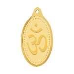 WHP Jewellers 24kt (999) 2 gram OM Yellow Gold Om Pendant