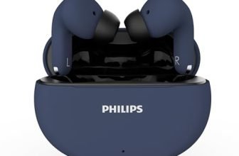 PHILIPS TAT1269 True Wireless in-Ear Earbuds with Mic, 13mm Drivers, Bluetooth 5.4, 40H Playtime, IPX5, Fast Charging, TouChannel Controls, Voice Assistant, Mono Mode, LED Indicator(Cosmic Blue)