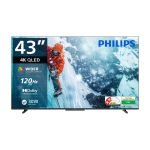 PHILIPS 108 cm (43 inch) QLED Ultra HD (4K) Smart Google TV with Dolby Vision |30W Dolby Atmos | 120Hz Refresh Rate | HDR 10+ |Wider Colour Gamut | Ultra Narrow Bezel | 32 GB Storage(43PQT8100/94)