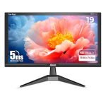 Foxin Crystal 19 Inch (46.99 cm) Crystal Flat LED Monitor | True Pixel HD Display, 1366x768p, 16.7M Colors, 5ms, 60Hz | HDMI & VGA Ports | Wall Mountable | Desktop/Office/CCTV Use | 1 Year Warranty