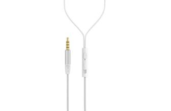 boAt Newly Launched BassHeads 162 V2 Wired Earphones with 10mm Drivers, Metallic Earbuds, Integrated Controls, in-Line Microphone, Ergonomic Fit, Braided Cable & 3.5mm Jack(Bold White)