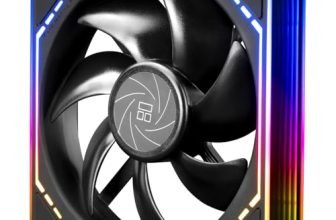 Thermalright TL-M12Q CPU Fan 120mm Case Cooler, PWM Connector Silent Computer Cooling with S-FDB Bearing,PC Fan with ARGB Mirror Light Effect,Low Noise,Black (TL-M12Q)