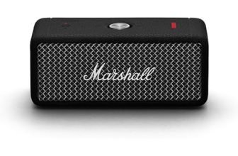 Marshall Smartchoice Emberton III Compact Portable Bluetooth Speaker with 32+ Hours of Playtime, (360° Sound), Dust & Waterproof (IP67) – Black and Silver