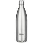 Amazon Brand – Solimo Stainless Steel Insulated Cola Bottle (1000ml) | Superior Durability | 100% Food-Safe | Leak Proof | BPA-Free Cap (Steel Finish)